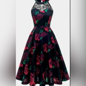 NWOT Bbonlinedress Vintage Cocktail Fit and Flare Floral Casual Tea
Dress